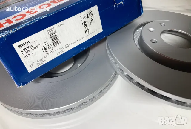 Спирачни дискове BOSCH за CITROEN C3, C4, DS, Berlingo, PEUGEOT 207, 307, 308, 408, 3008, Partner , снимка 3 - Части - 48446543