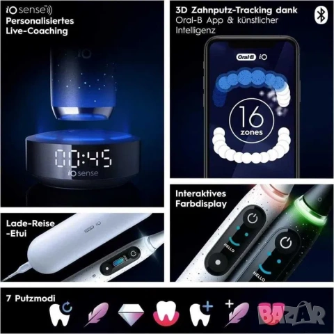 Електрическа четка Oral-B iO Series 10 - Stardust White НЕ РАЗПЕЧАТАНА, снимка 4 - Други - 53375873