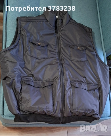 Мъжки зимен елек с полар 7XL