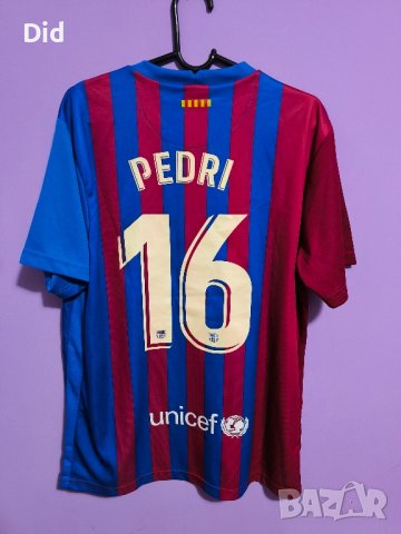 тениска Barcelona F.C. #16 Pedri, снимка 3 - Спортни дрехи, екипи - 43401694