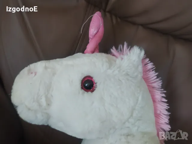 Голям плюшен еднорог , снимка 3 - Плюшени играчки - 47839711