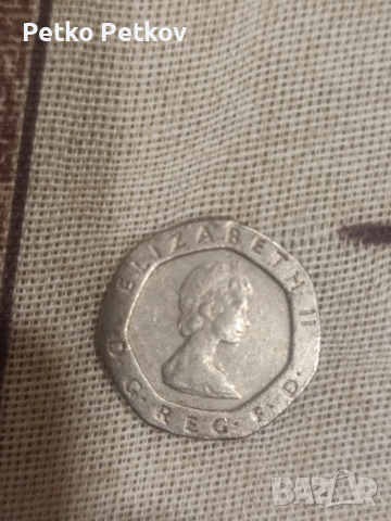 Twenty Pence от 1982 година., снимка 2 - Други услуги - 52956350