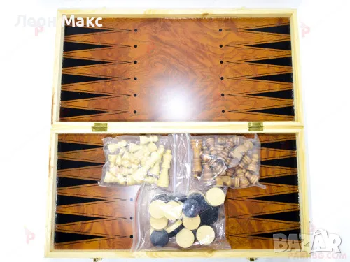 Шах дървен 3в1 шах,табла и дама, снимка 5 - Игри и пъзели - 48255593