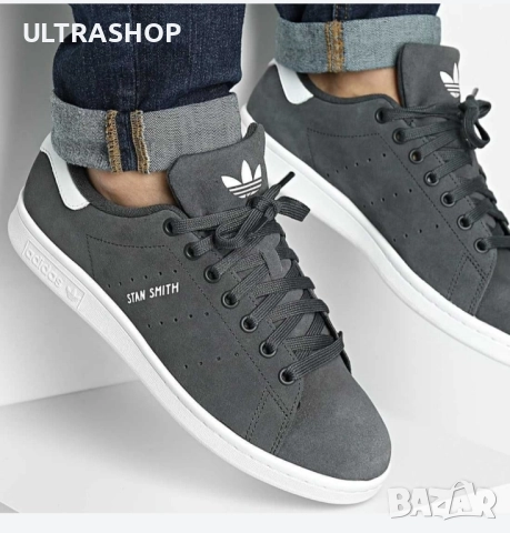 НОВИ Мъжки кецове Adidas Stan Smith 42 2/3, снимка 5 - Ежедневни обувки - 52589311