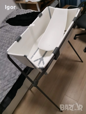Сгъваема вана Stokke Flexi Bath комплект, снимка 4 - За банята - 52949925