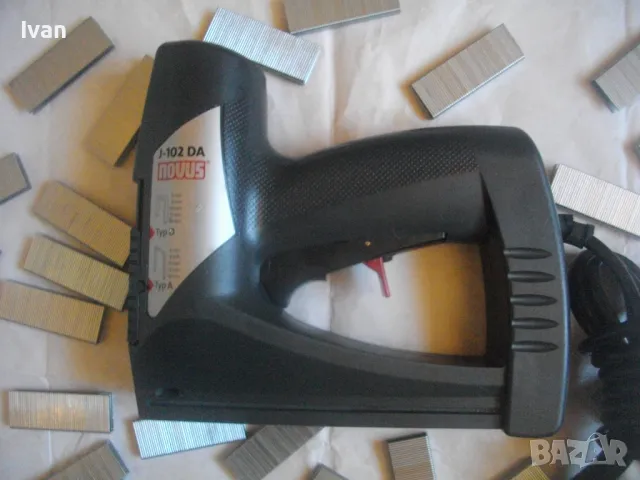 6-14 мм Немски Електрически Дърводелски Тапицерски ТАКЕР NOVUS J-102 DA Скоби 8-14 мм, снимка 5 - Други инструменти - 47457711