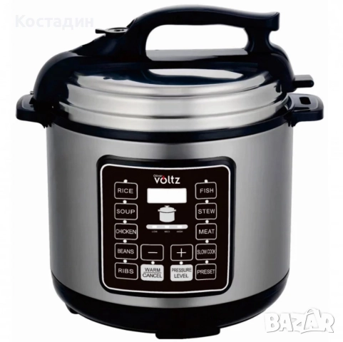 Мултикукър под налягане Voltz, 1000W/6л./70kpa - 9 програми, снимка 2 - Мултикукъри - 52383045