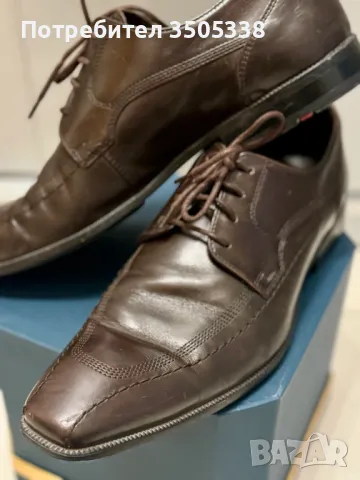 Елегантни мъжки обувки на Lloyd в кафяво, естествена кожа, с връзки , снимка 6 - Официални обувки - 47993639