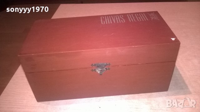 CHIVAS REGAL-ДЪРВЕНА КУТИЯ-24Х12Х11СМ-ВНОС ШВЕЦИЯ, снимка 14 - Колекции - 28046350