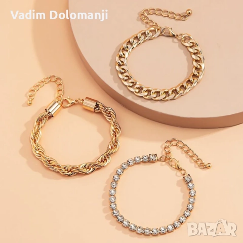 Комбинирана гривна 3 в 1, снимка 2 - Гривни - 52424074