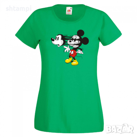 Дамска тениска Mickey Mask Мини Маус,Микки Маус.Подарък,Изненада,, снимка 3 - Тениски - 36526353