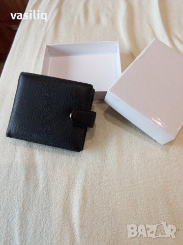 черен мъжки портфейл, снимка 4 - Портфейли, портмонета - 43436983