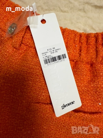 Блестящи дамски официални къси панталони тип букле, снимка 3 - Панталони - 52455001