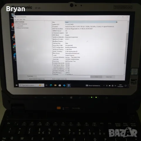 Panasonic Toughbook CF-20 i5-6Y57 FHD 8 ram+ IPS Touch + Keyboard dock Win 10, снимка 5 - Лаптопи за работа - 49920361