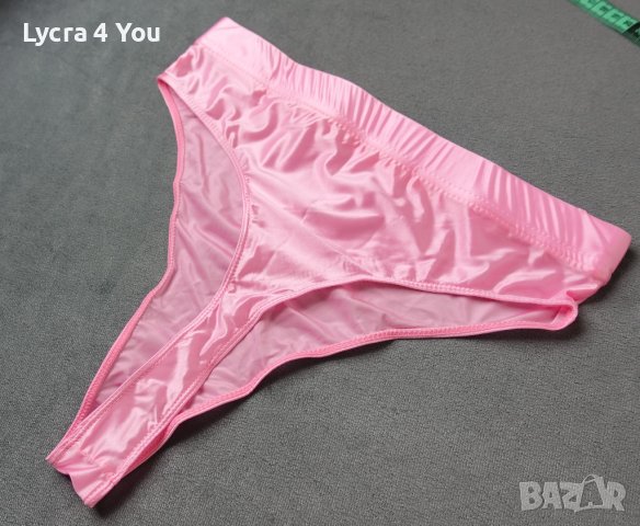 M/L нова дамска дълбока прашка от ликра в розово, снимка 6 - Бельо - 43562974