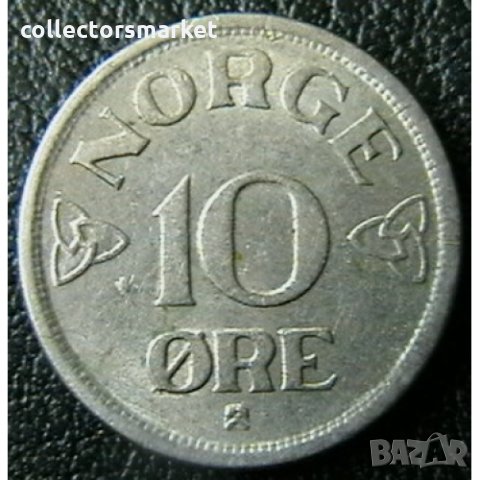 10 йоре 1956, Норвегия, снимка 1 - Нумизматика и бонистика - 28387961