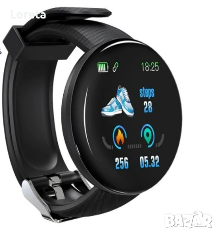 Интелигентен смарт часовник с измерване на пулс и кръвно. Цвят - черен., снимка 9 - Смарт часовници - 53412922