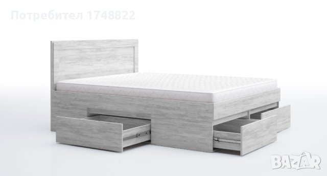 Легло Лео 10 едноцветно, снимка 4 - Спални и легла - 43673531