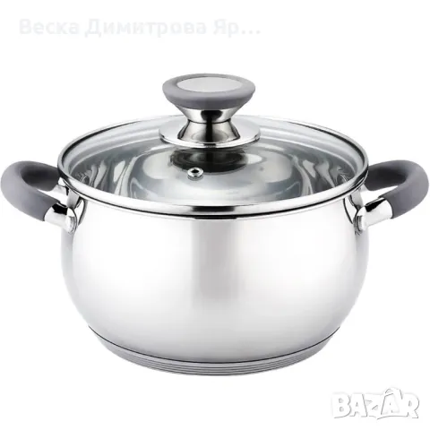 Тенджера Voltz, различна съвместимост, Сиви дръжки, Неръждаема стомана, снимка 5 - Съдове за готвене - 50395999