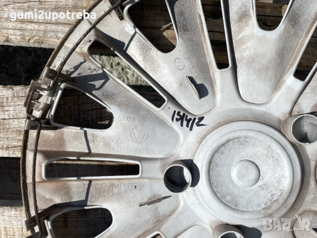 15 цола Тасове за Volkswagen Golf 5K0601147F Оригинал, снимка 8 - Аксесоари и консумативи - 51868950