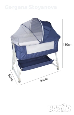 Бебешка кошара next to me с люлеещ механизъм, снимка 2 - Кошарки - 53433599