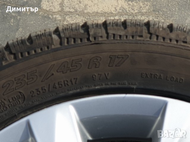 4 броя зимни гуми MICHELIN PILOT ALPIN  235/45 R17 97V, снимка 8 - Гуми и джанти - 40157550