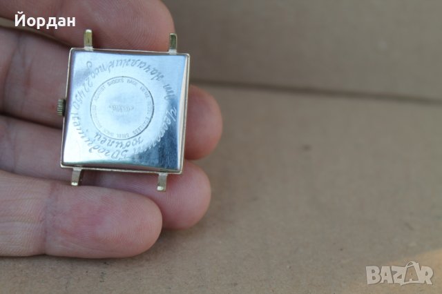 Руски СССР часовник Корнавин позлатен , снимка 4 - Антикварни и старинни предмети - 37605238