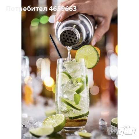 Бармански комплект за приготвяне на напитки, неръждаема стомана 700мл, снимка 3 - Прибори за хранене, готвене и сервиране - 52546858