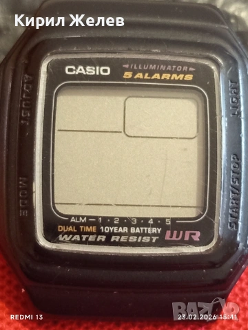 Винтидж електтронен часовник CASIO ILLUMINATOR рядък за КОЛЕКЦИЯ ДЕКОРАЦИЯ 47205, снимка 3 - Мъжки - 53594173