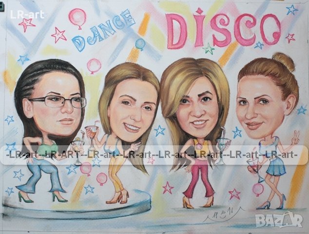 КАРИКАТУРИ и ШАРЖ, ръчно рисувани по снимка, снимка 13 - Картини - 27679654