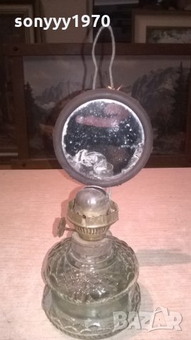 антик-газова лампа-ретро колекция-25х10см, снимка 2 - Колекции - 28057359