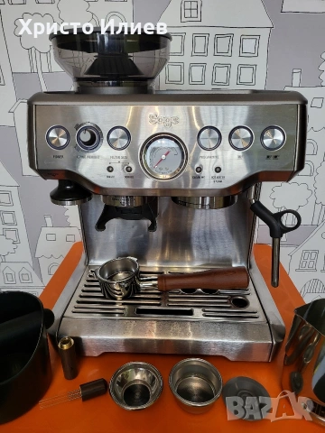 Еспресо машина SAGE Barista Express Кафемашина с кафемелачка, снимка 2 - Кафемашини - 53462788