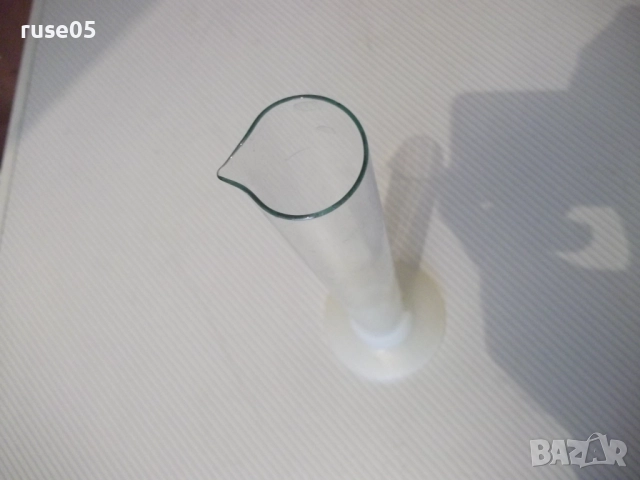 Мензура цилиндрична стъклена с поставка, снимка 2 - Лаборатория - 52423180