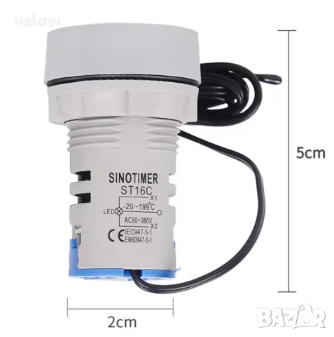 Цифров термометър със сонда 220v , -20 - 120℃, снимка 7 - Друга електроника - 49142004