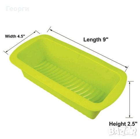 🍞 Силиконова тава: Печи вкусен хляб и сладкиши без залепване! 🍰Размер: 25,5 х 14см BAREPEPE, снимка 5 - Форми - 43544989