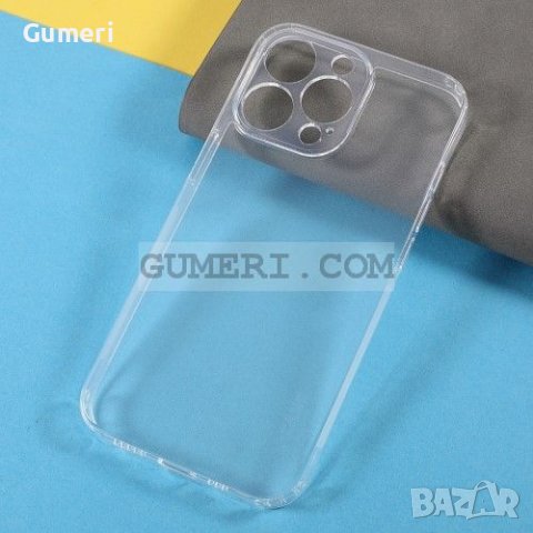 Apple iPhone 13 Pro Силиконов Гръб със Защита на Камерата - Прозрачен, снимка 4 - Калъфи, кейсове - 36849342