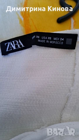 къса рокля памук Zara xs 24, снимка 3 - Рокли - 50535823