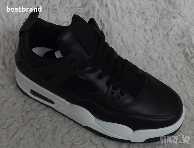 Маратонки еко кожа, черни, код166/ 29