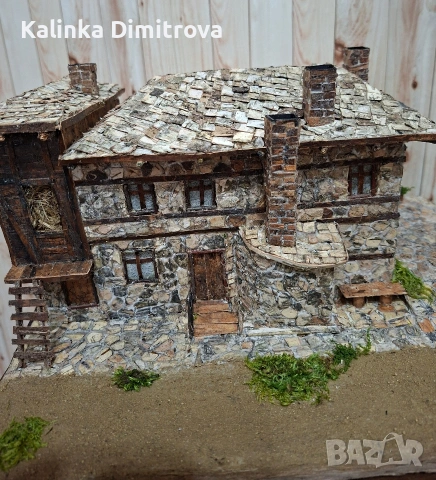 Макет на къща в Родопите,изработен по снимка., снимка 13 - Други стоки за дома - 53481131