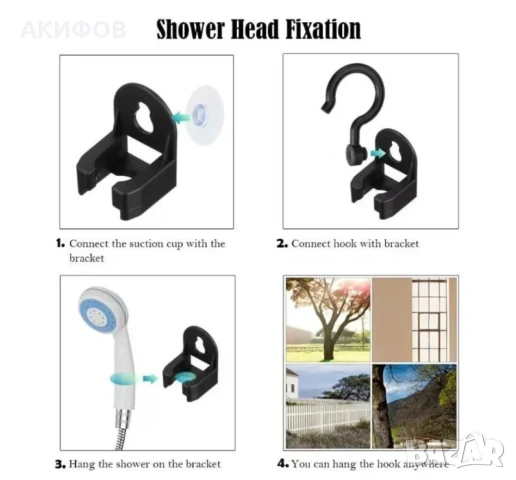 Преносим душ за къмпинг, компактен, USB зареждане, батерия 2200 mAh, снимка 3 - Къмпинг мебели - 51294295