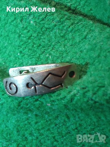 СРЕБЪРНА ОРНАМЕНТИРАНА АНГЛИЙСКА РЕТРО АРТ ОБЕЦА СРЕБРО 925 МАРКОВО БИЖУ 14754, снимка 12 - Обеци - 35817665