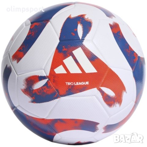 Футболна топка ADIDAS tiro league, Бял-червен-син, Размер 5 