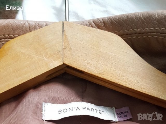 nude Дамско мото байк яке ЕСТЕСТВЕНА КОЖА голям размер рокерия Bon'a Parte, снимка 5 - Якета - 32259906