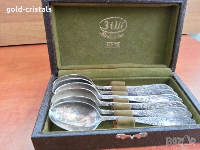 стари  руски лъжички мнц, снимка 3 - Антикварни и старинни предмети - 27170856