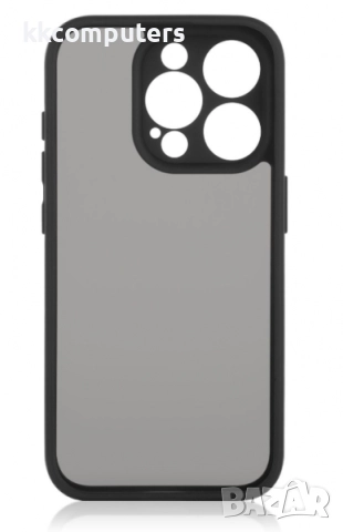 Калъф Go Boy Акрилен Силикон Мат / Черна рамка / за iPhone 17 6.3 Баркод : 3132766, снимка 2 - Калъфи, кейсове - 52429694