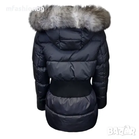 Дамско яке с вталена кройка, City Angels, естествен пух от лисица, снимка 6 - Якета - 48698470