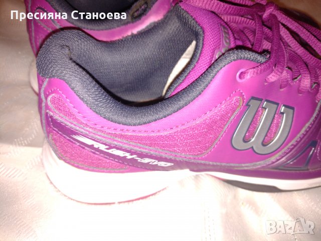Дамски маратонки за тенис Wilson Rush-Evo Tennis Shoes, снимка 8 - Маратонки - 35449770