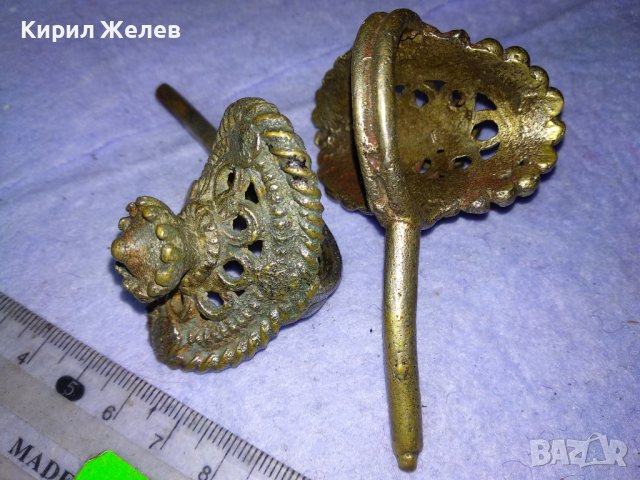 Стар КОЛЕКЦИОНЕРСКИ ЕТНОГРАФСКИ ПЛЕМЕНЕН САЧАНЕН ПРЪСТЕН За ПАЛЕЦ на КРАКА ИНДИЯ 1930те 2 Броя 41311, снимка 3 - Антикварни и старинни предмети - 43666272