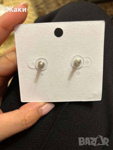 Дамски обеци с цирконии, снимка 5 - Обеци - 40521720