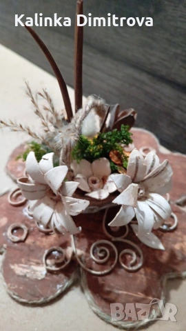 Ръчно изработени декорации с цветя., снимка 9 - Декорация за дома - 53089816